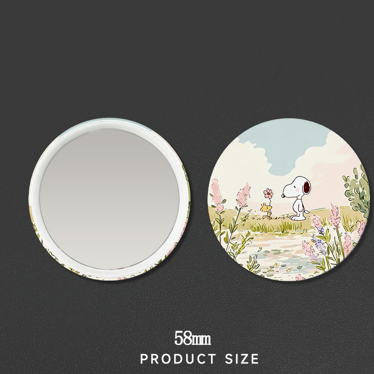 New Snoopys Badge Mirror Woman - Anime Girl Merchandise 评论和价格