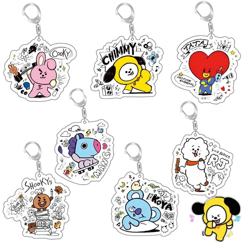 BT21 anime cartoon cute acryli - Anime Girl Merchandise 评论和价格