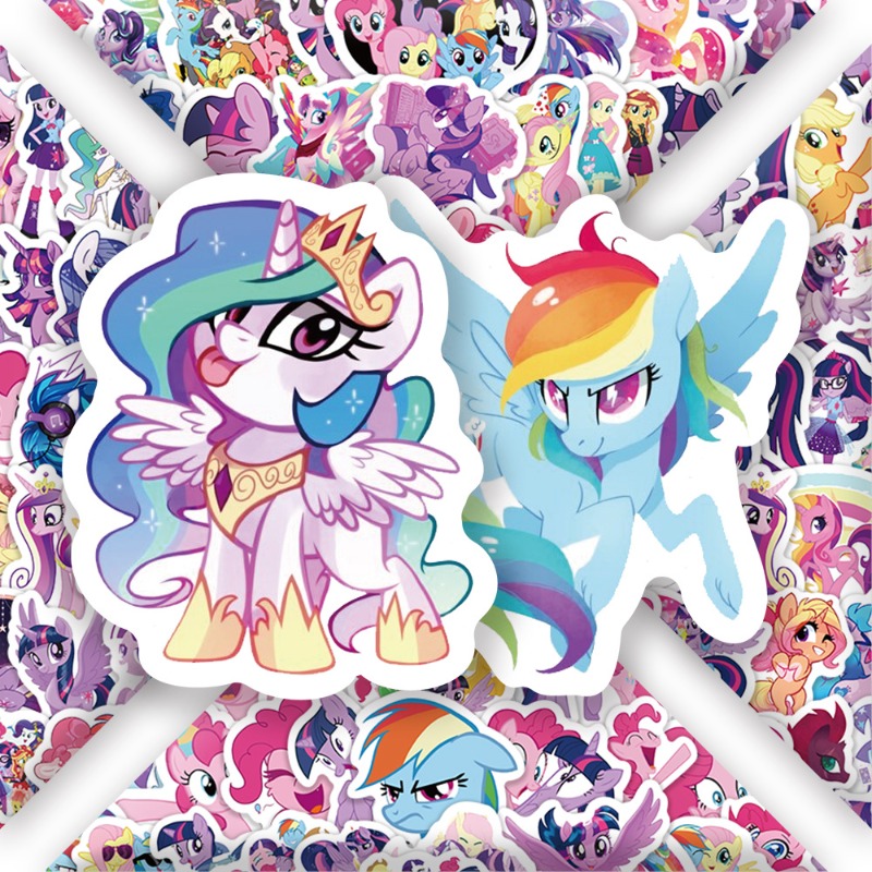 100pcs Cartoon My Little Ponys - Anime Merchandise Gift 评论和价格