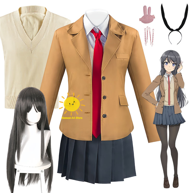 Anime Sakurajima Mai Cosplay R - Anime Girl Merchandise 评论和价格