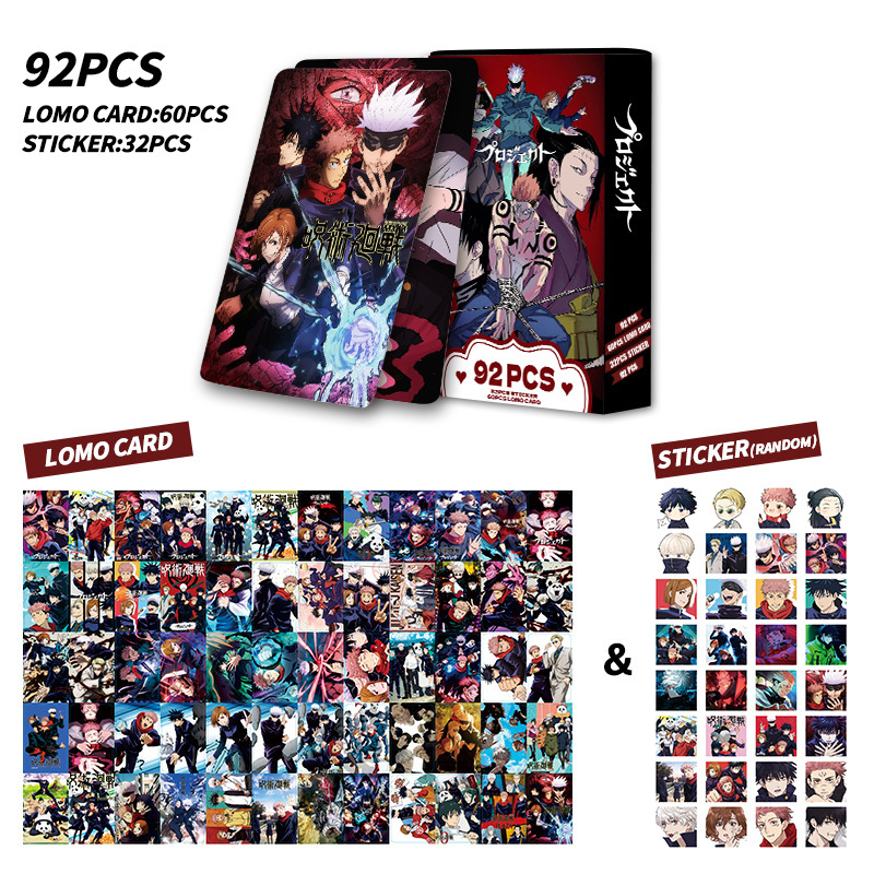 92 Pcs Cards Jujutsu Kaisen Do - Anime Jujutsu Kaisen Merchandise 评论和价格
